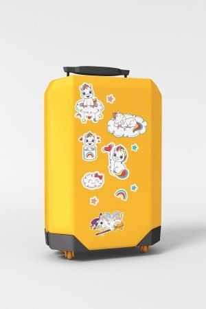 70 Adet Sevimli Unicornlar Planner Sticker Seti - Ajanda, Defter, Planlayıcı Etiket - Görsel 5