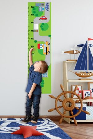 Taşıtlar Ve Trafik Boy Ölçme Anaokulu Ve Çocuk Odası Duvar Sticker - Görsel 1