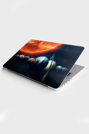Güneş Sistemi Ve Gezegenler Temalı Laptop Pc Macbook Üzerine Kaplama - Görsel 1