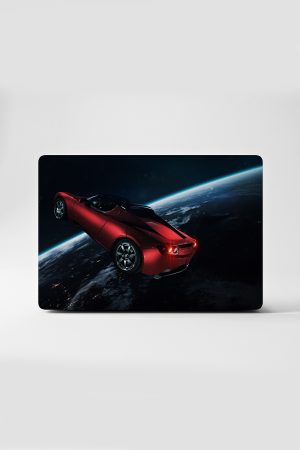 Uzayda Uçan Tesla Temalı Laptop Pc Macbook Üzerine Kaplama - Görsel 3