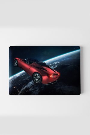 Uzayda Uçan Tesla Temalı Laptop Pc Macbook Üzerine Kaplama - Görsel 5