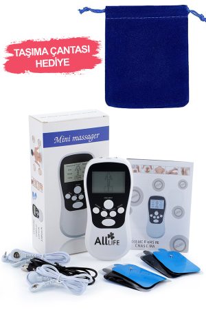 Çift Kanallı 4 Pedli Taşınabilir Fizik Tedavi Tens Cihazı Ems Masaj Aleti - Görsel 7