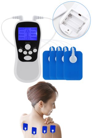 Çift Kanallı 4 Pedli Taşınabilir Fizik Tedavi Tens Cihazı Ems Masaj Aleti - Görsel 3