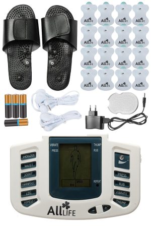 Elektronik Terlikli Fizik Tedavi Tens Terapi Cihazı Masaj Aleti 10 Pedli - Görsel 6